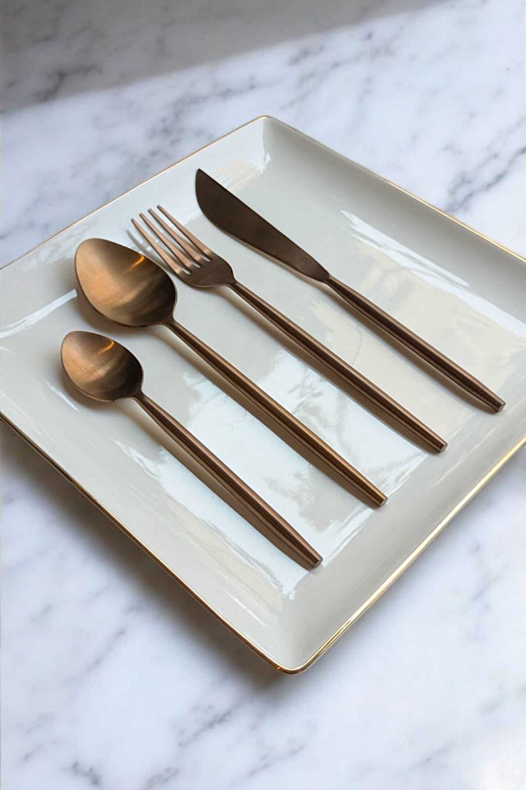 Lords Rose Golden Cutlery (SET OF 24Pcs)
