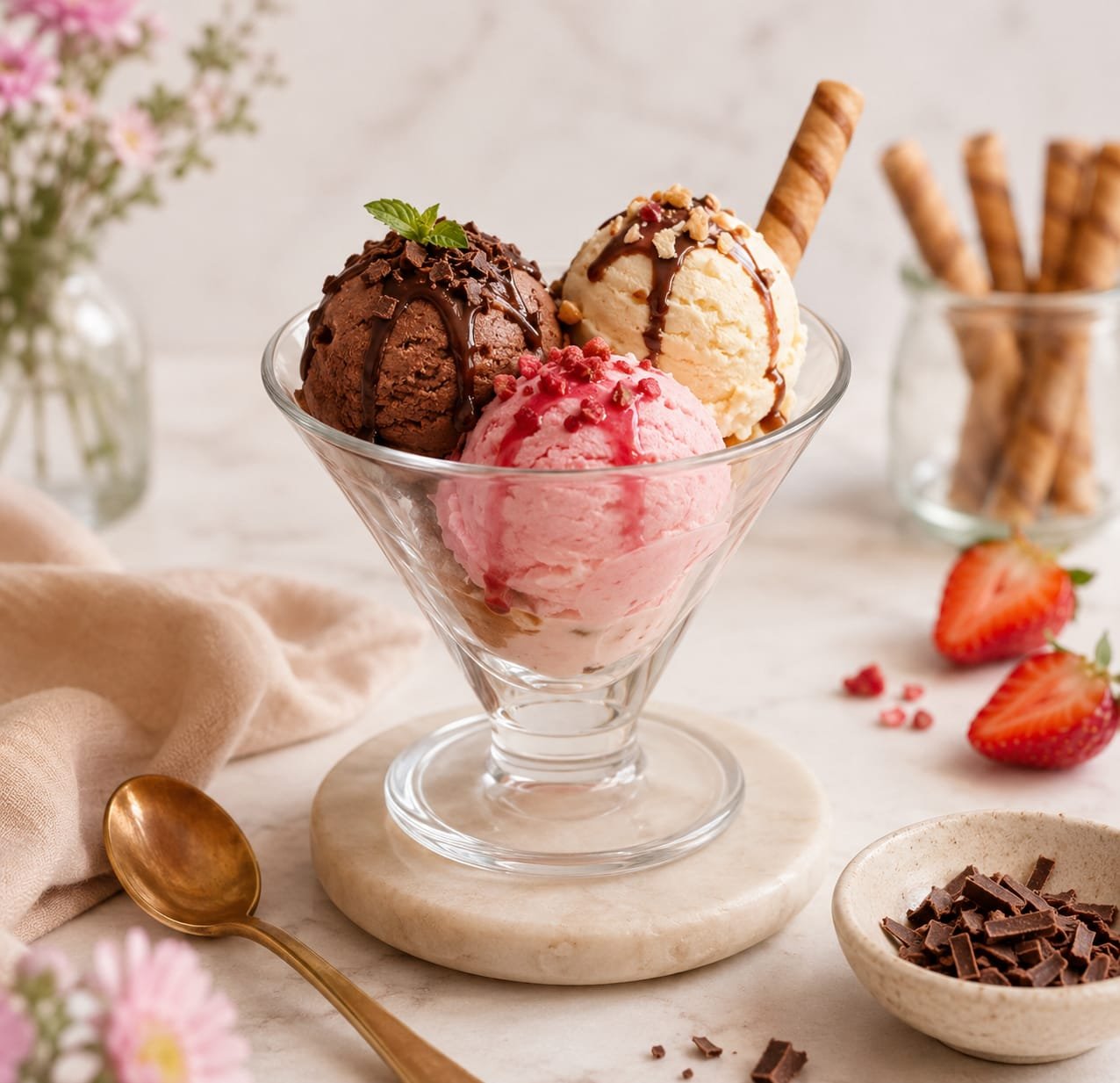 Crystal Dessert Bowl Set (6 Pieces) 200 ml