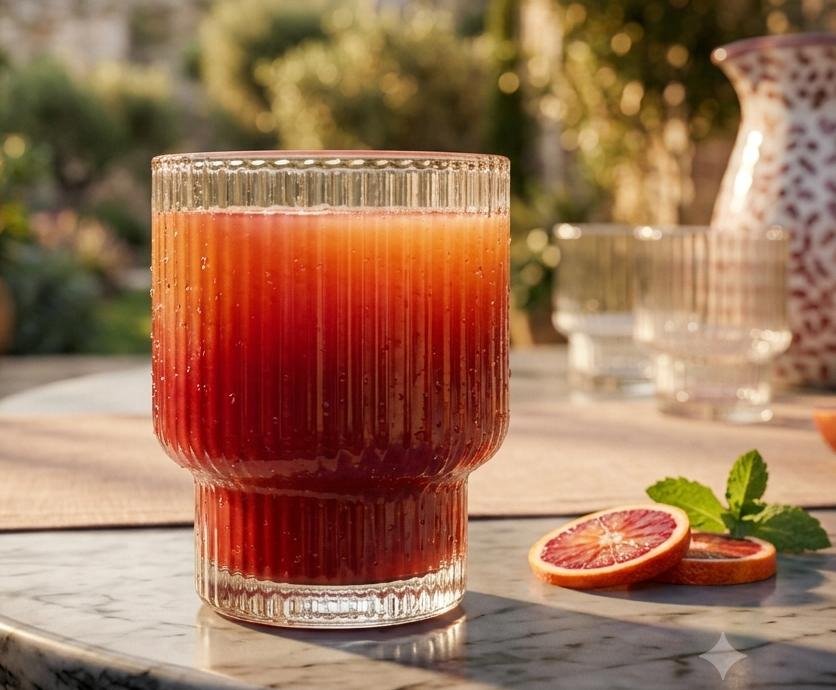 RIBBED TUMBLER GLASS FOR SET OF 6 PCS  (190ml)